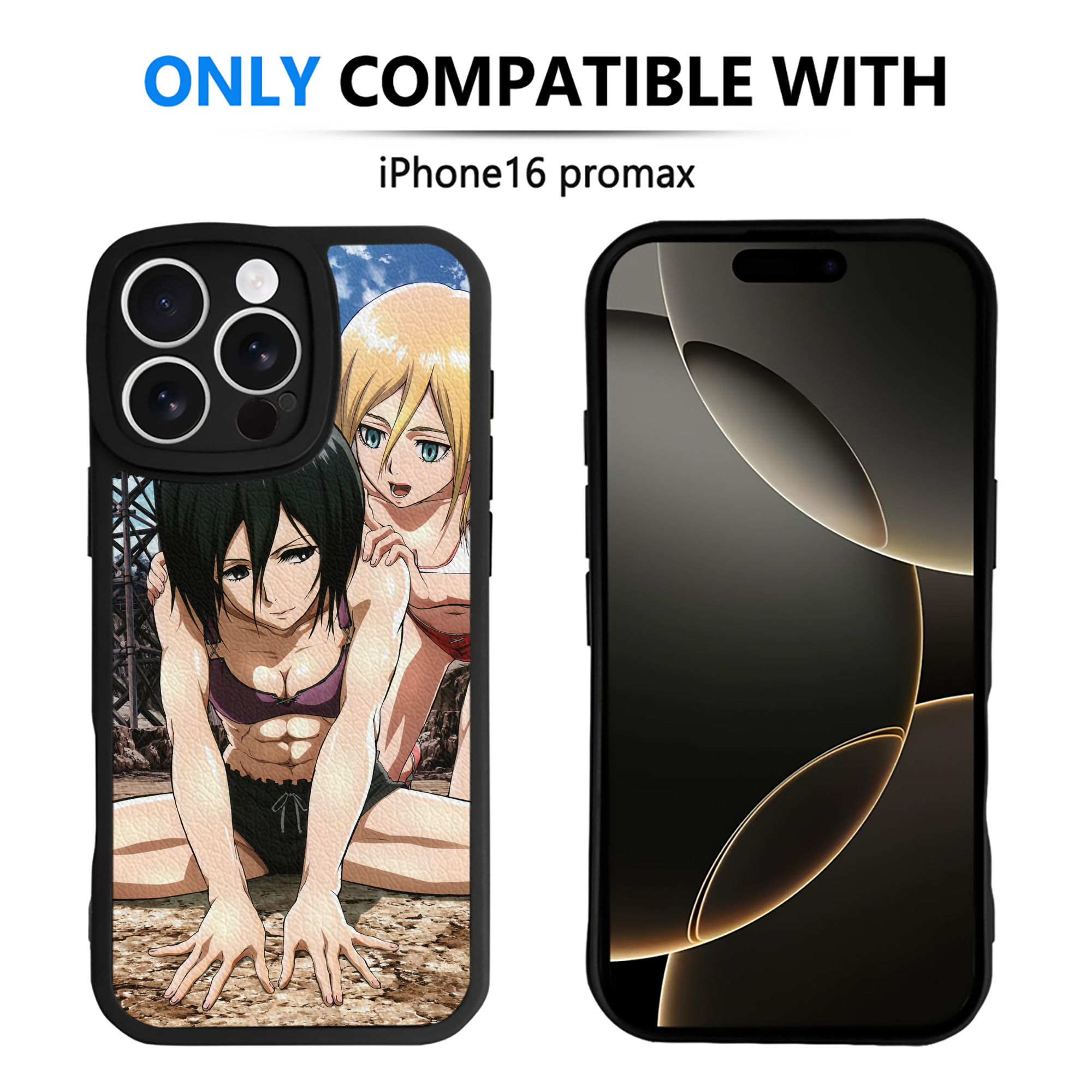 （画像用） 進撃の巨人 Attack on Titan 【iPhone 16シリーズ対応】シリコンスマホケース（レザー調） 材質：シリコン